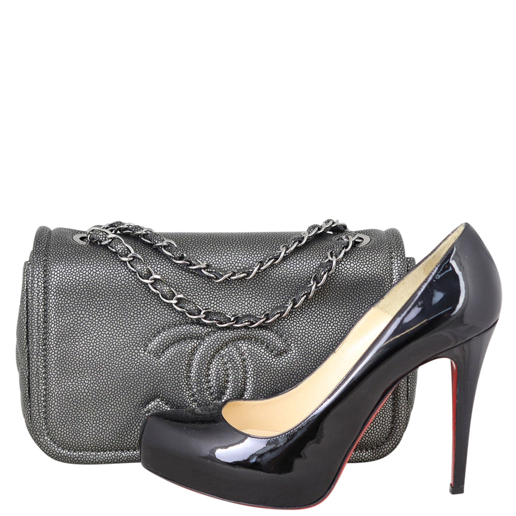 Chanel CC Timeless Flap Bag | Grey