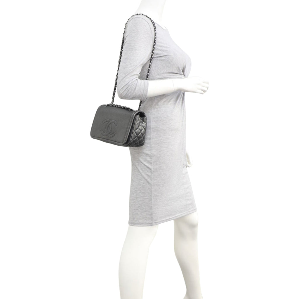 Chanel CC Timeless Flap Bag | Grey