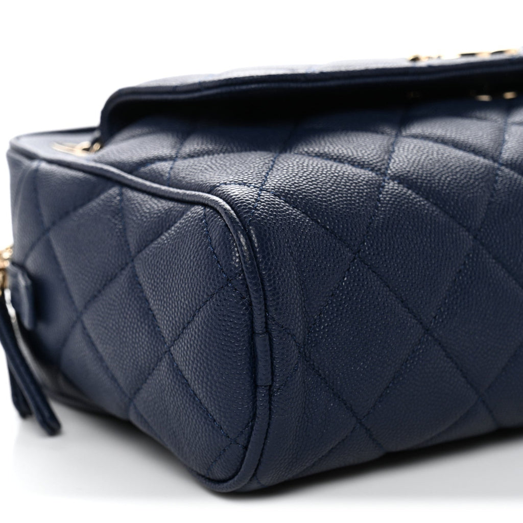 Caviar Quilted Large In & Out Camera Case Navy