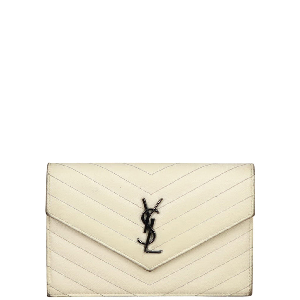 Saint Laurent Monogram Envelope Chain Wallet