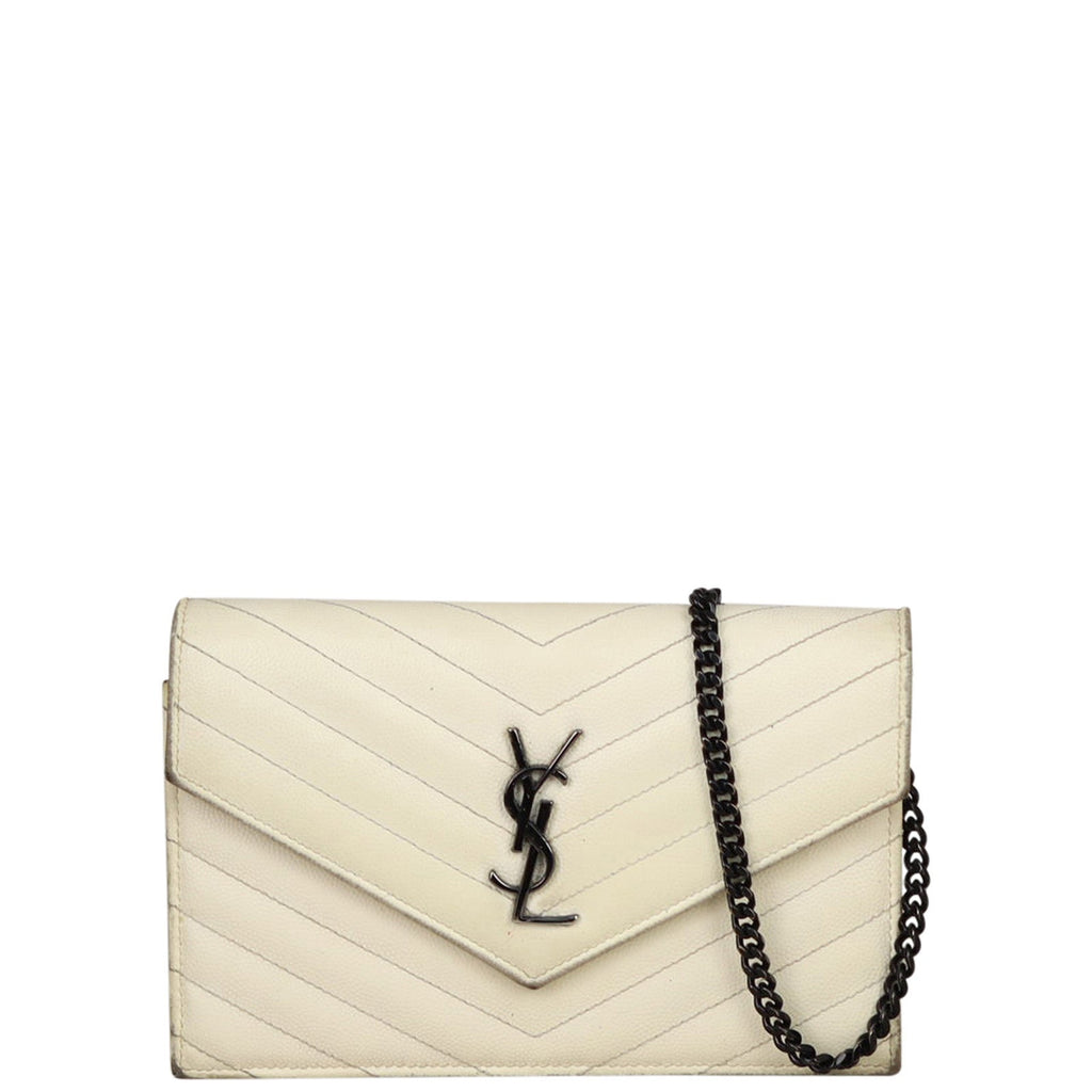 Saint Laurent Monogram Envelope Chain Wallet