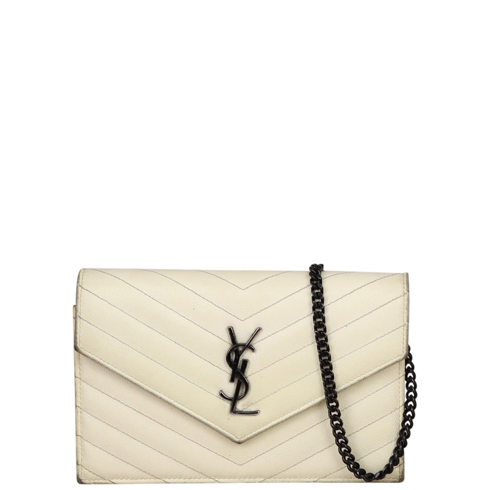 Saint Laurent Monogram Envelope Chain Wallet