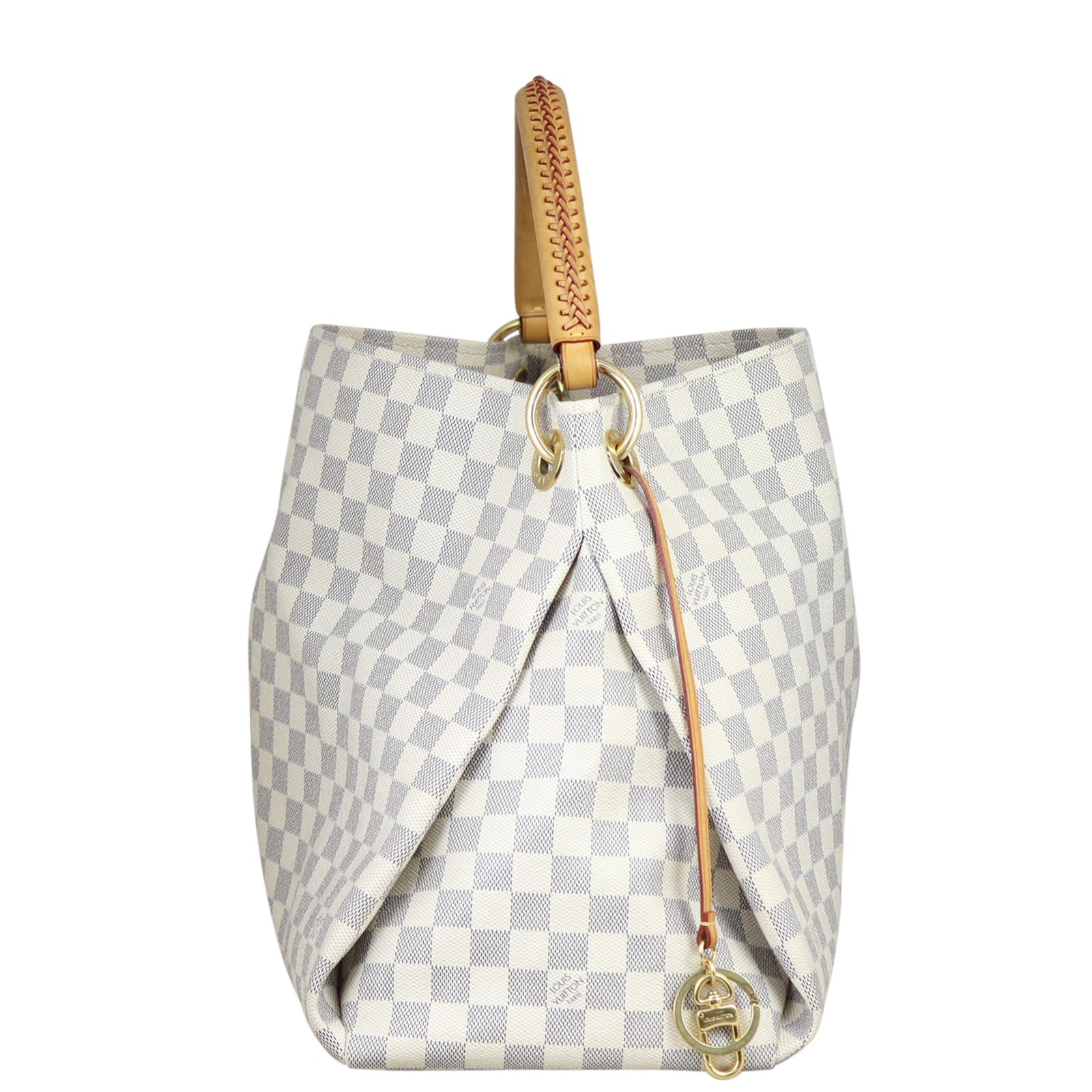 Louis Vuitton Artsy MM Damier Azur | Gold Keyring