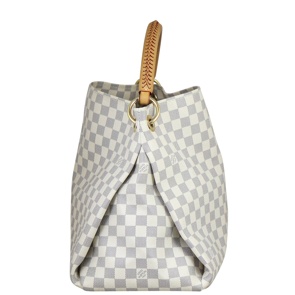 Louis Vuitton Artsy MM Damier Azur | Gold Keyring