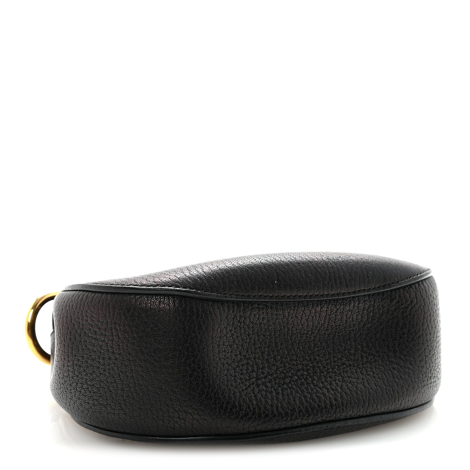 Grained Lambskin Mini Drew Shoulder Bag Black