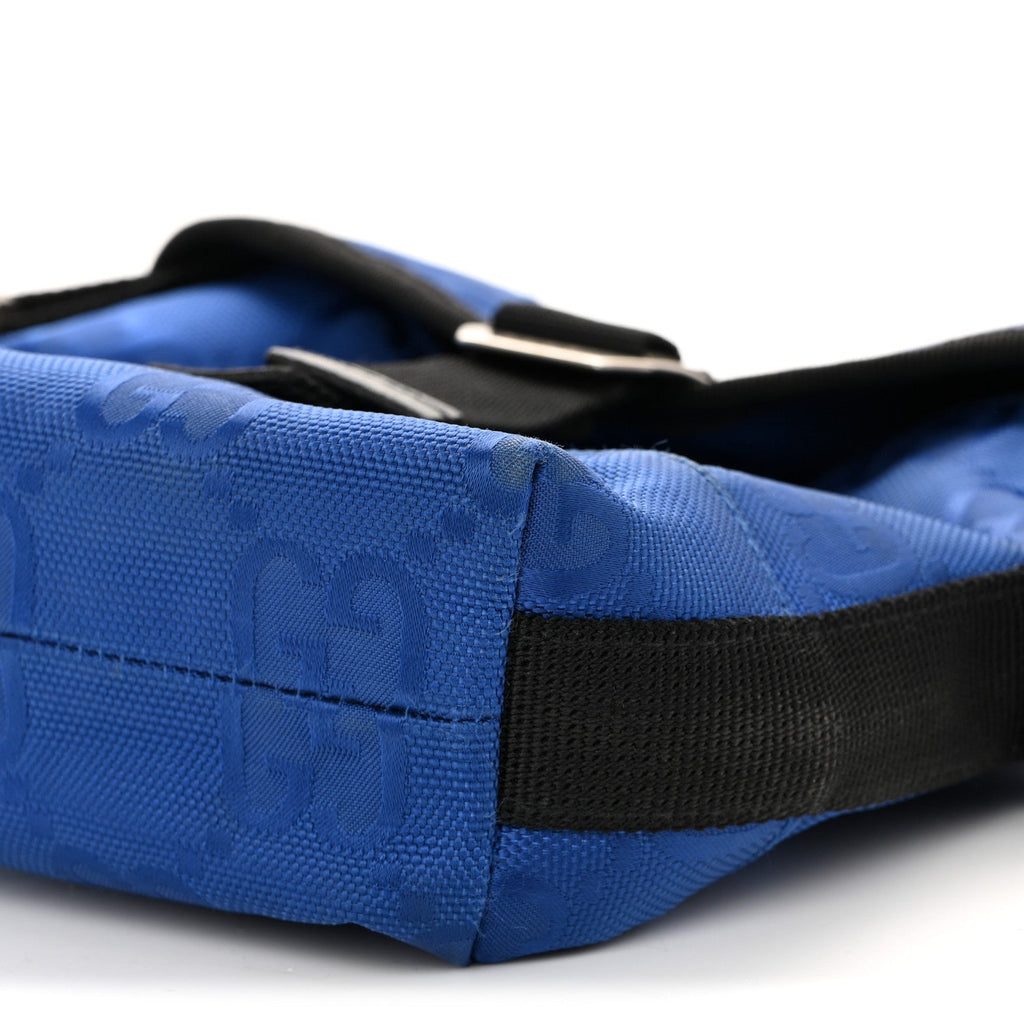 Econyl Nylon Monogram Off The Grid Messenger Bag Orient Blue Black