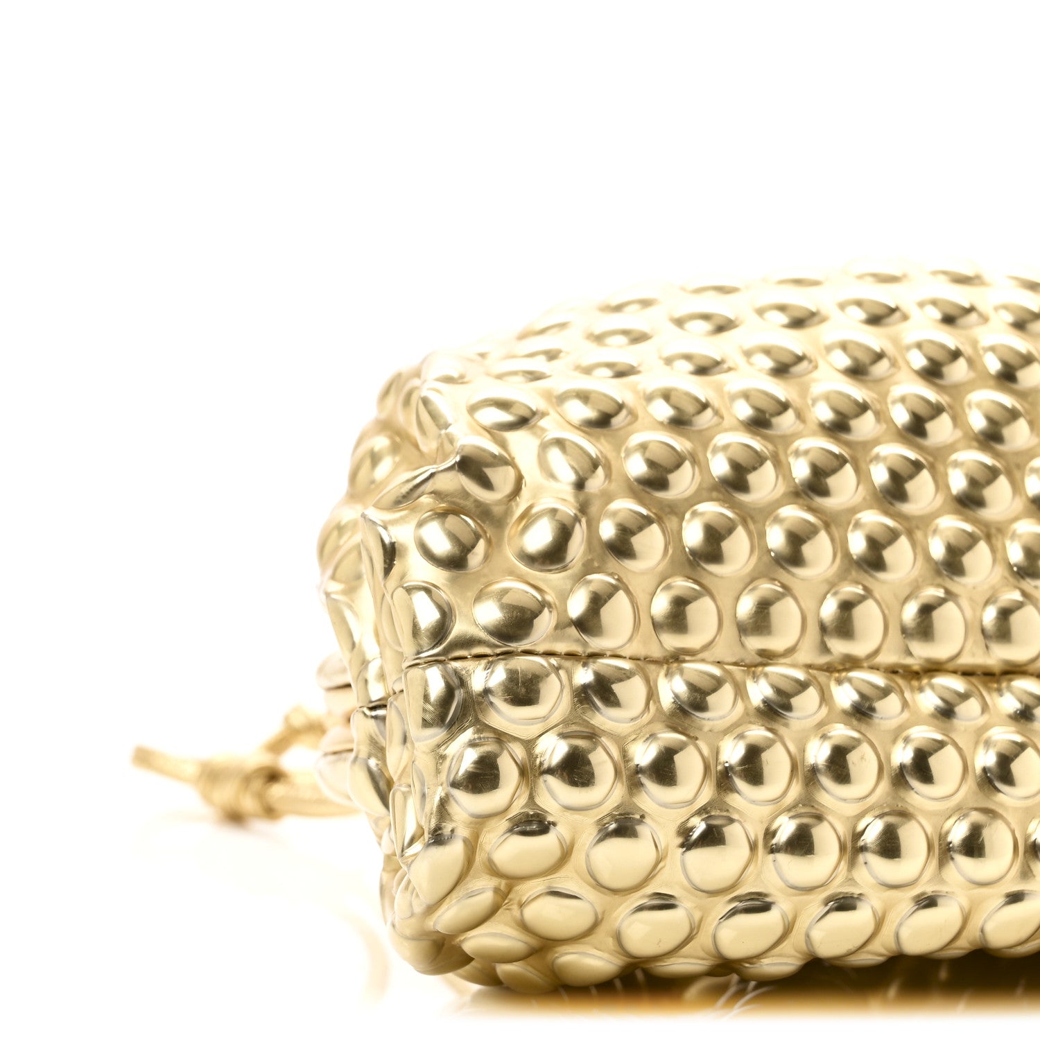 Metallic Fabric Bubble Wrap The Mini Pouch Gold