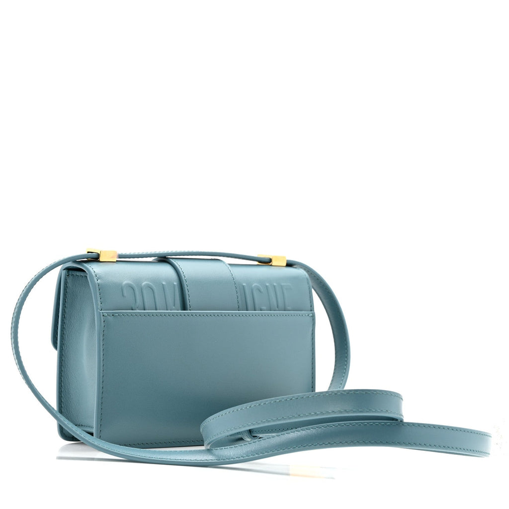 Smooth Calfskin Micro 30 Montaigne Flap Bag Cerulean Blue