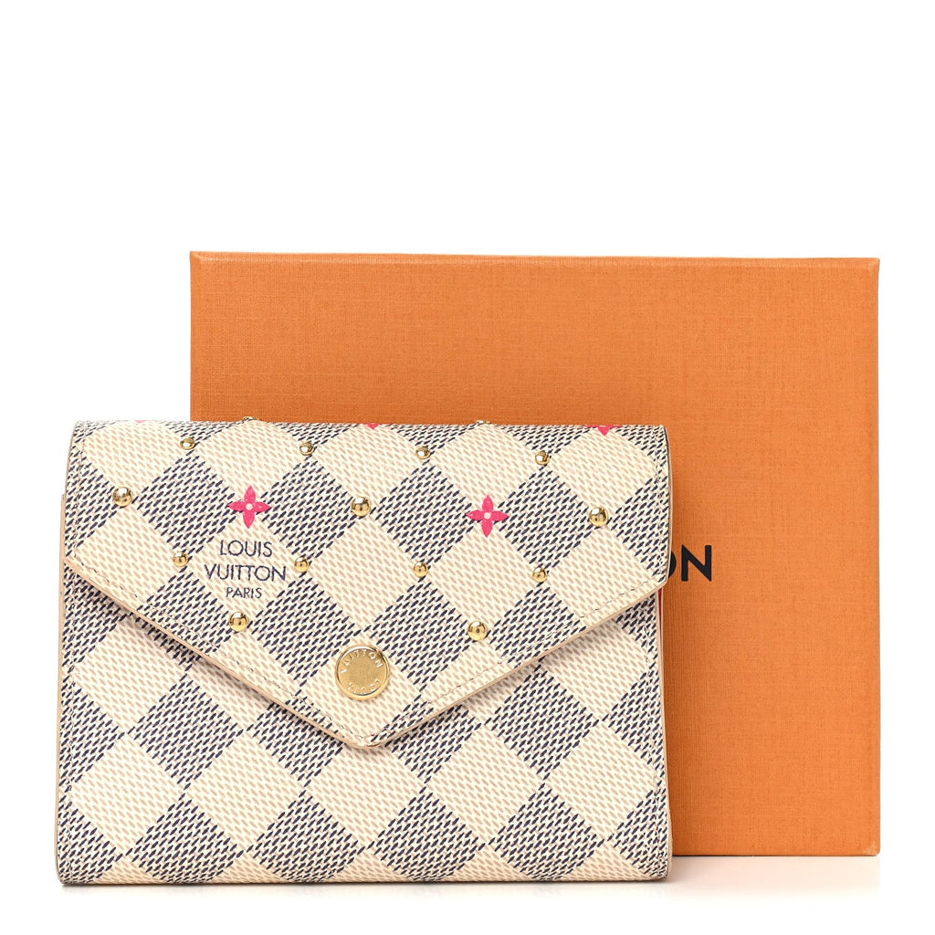 Damier Azur Studded Victorine Wallet