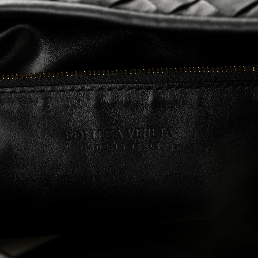 Calfskin Intrecciato Large Hop Black