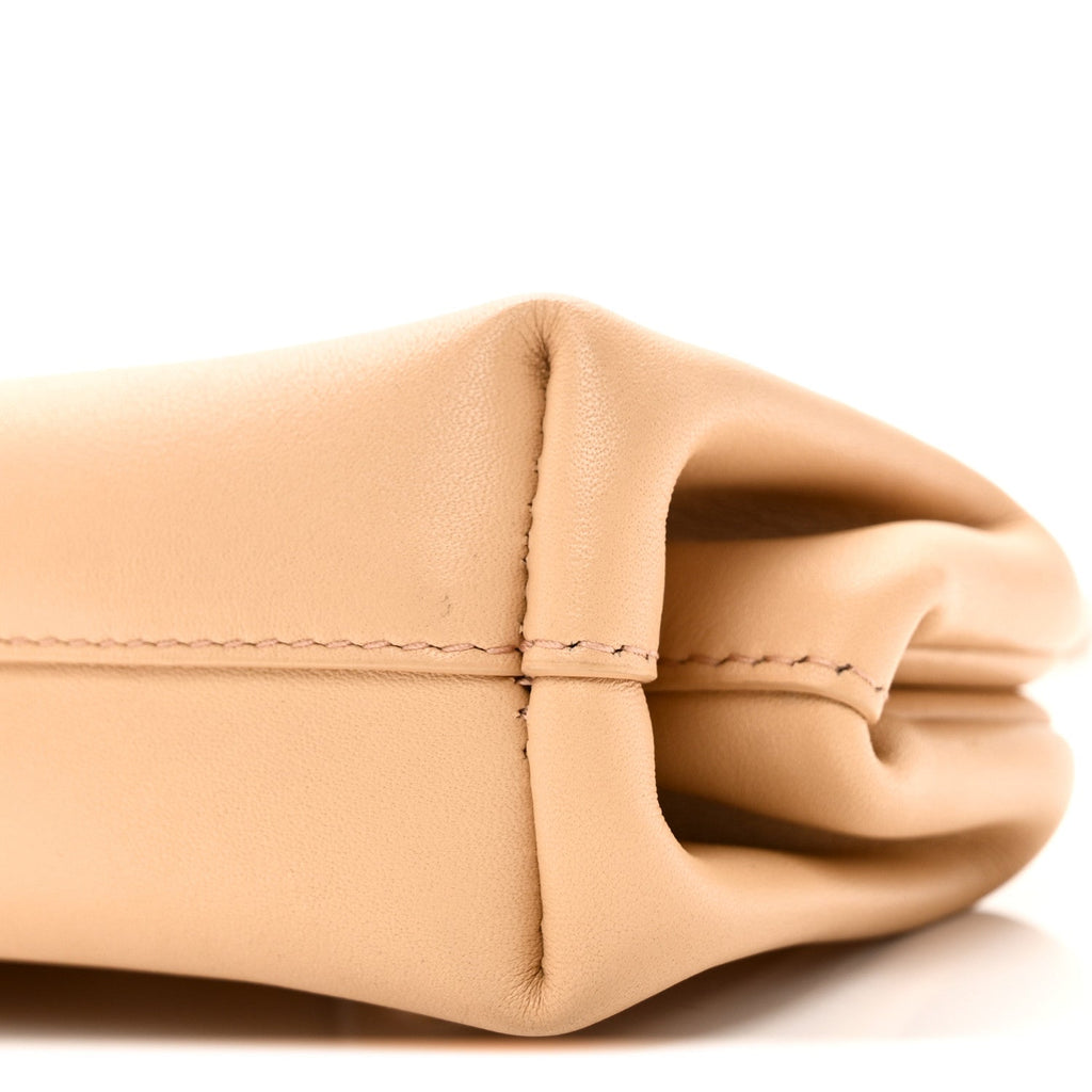 Calfskin The Point Coin Purse Almond