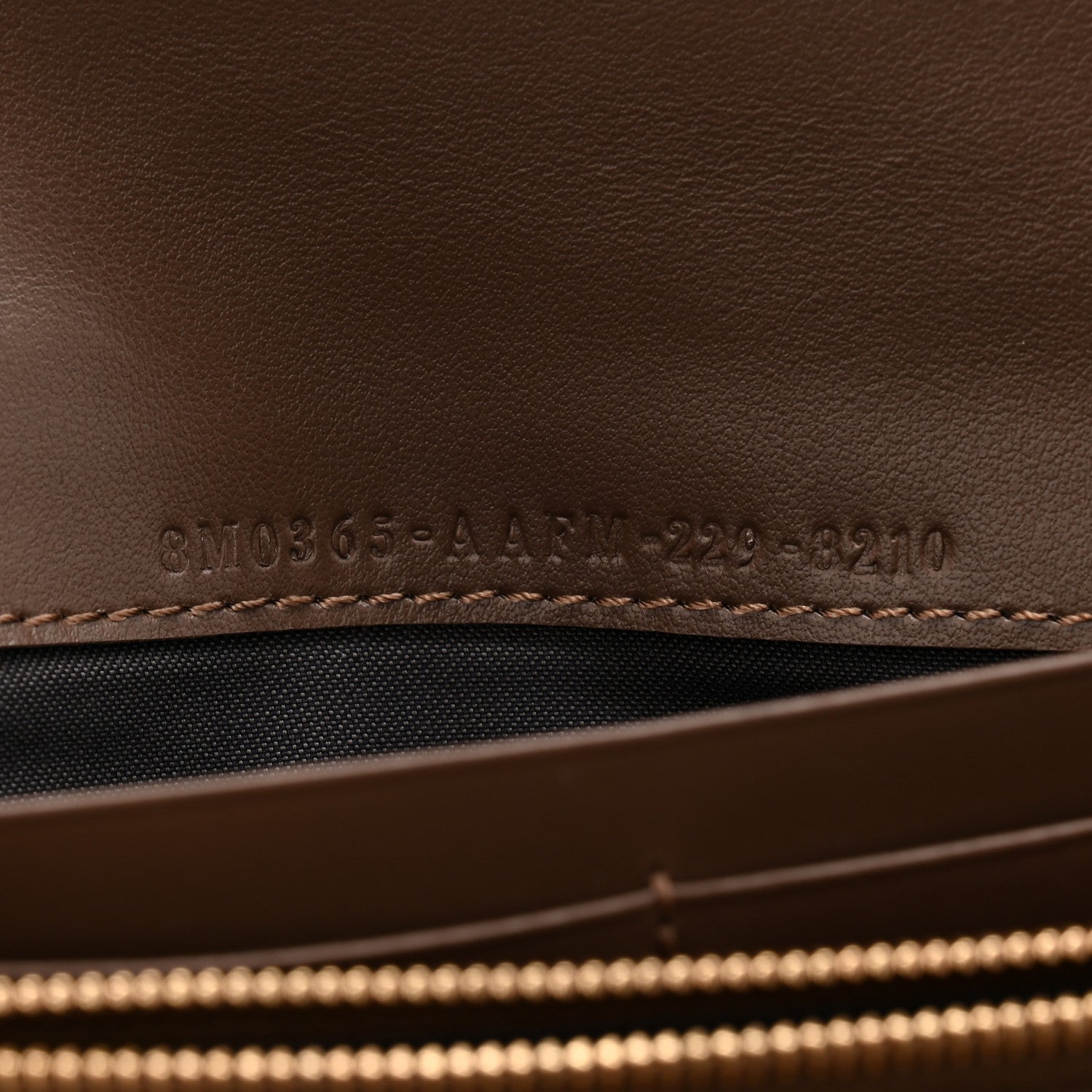 Vitello Soft F is Fendi Bi-Color FF 1974 Embossed Continental Envelope Wallet On Chain Maya Black