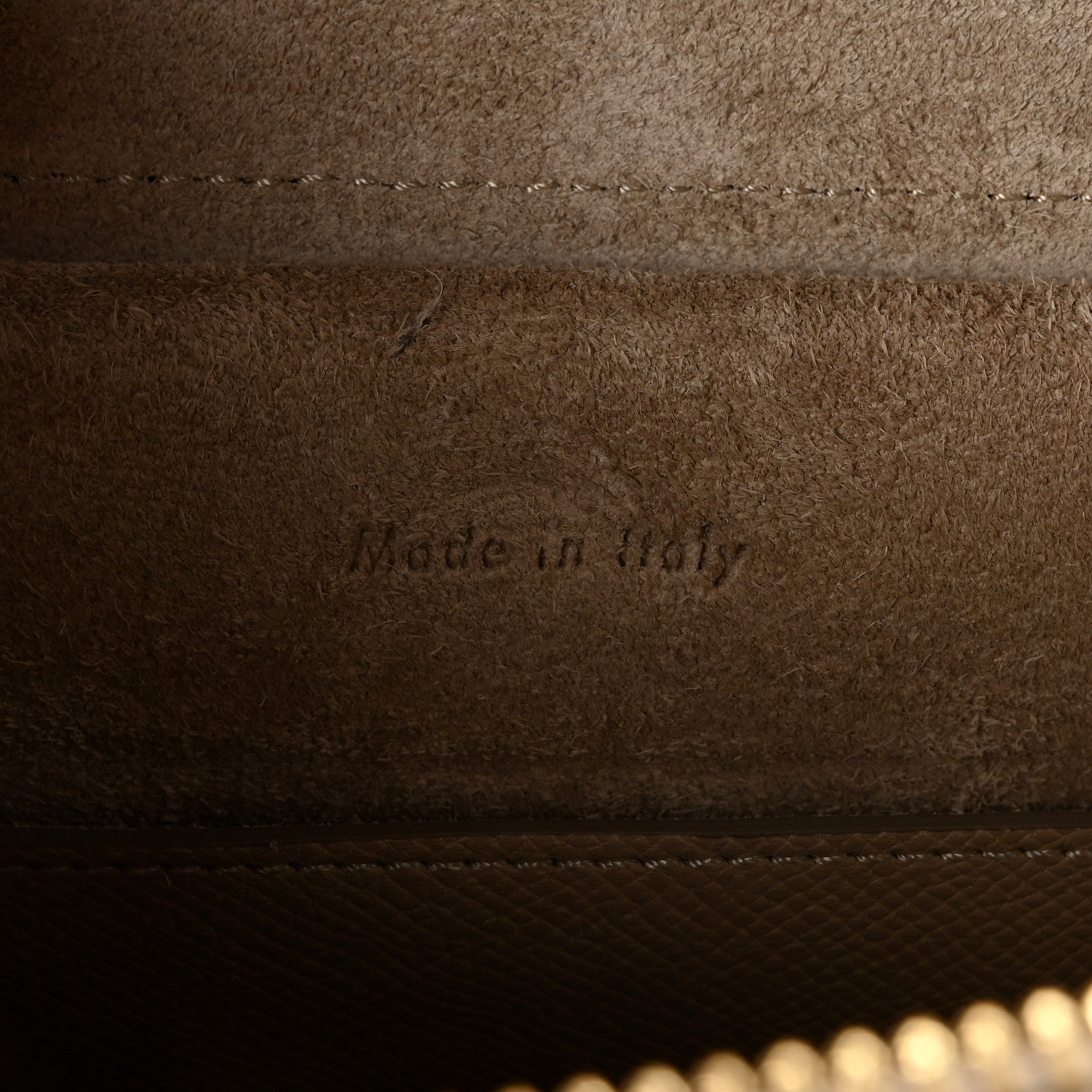 Grained Calfskin Micro Belt Bag Light Taupe