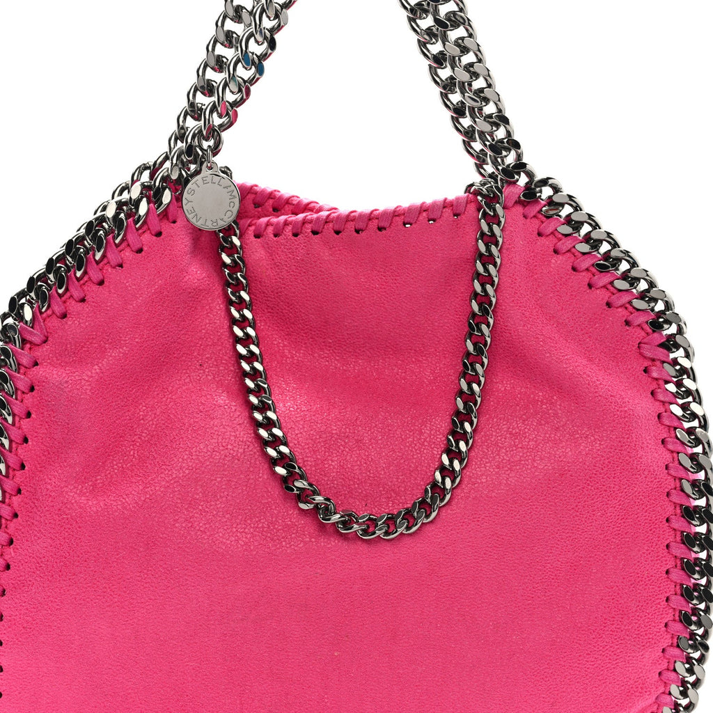 Shaggy Deer Mini Falabella Tote Hot Pink