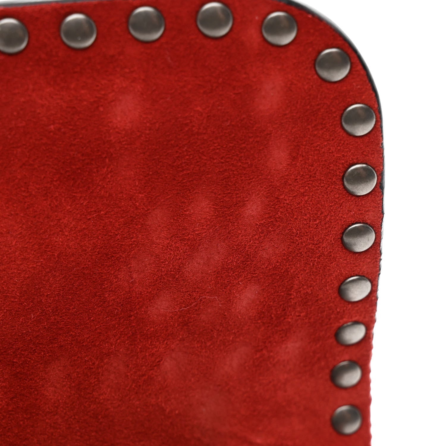 Calfskin Cannage Embossed Studded Small Dioraddict Flap Bag Red