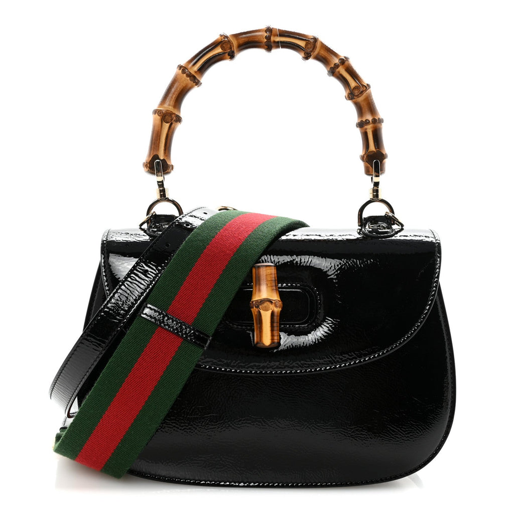 Skipper Calf Web Medium Bamboo 1947 Top Handle Bag Black