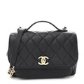 Caviar Quilted Medium Business Affinity Flap Black