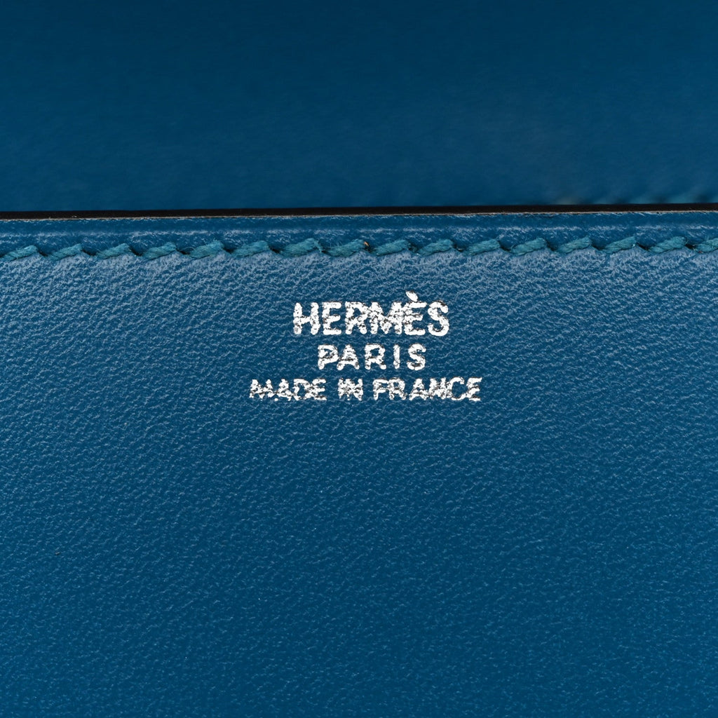 Tadelakt Medor 23 Clutch Bleu Izmir