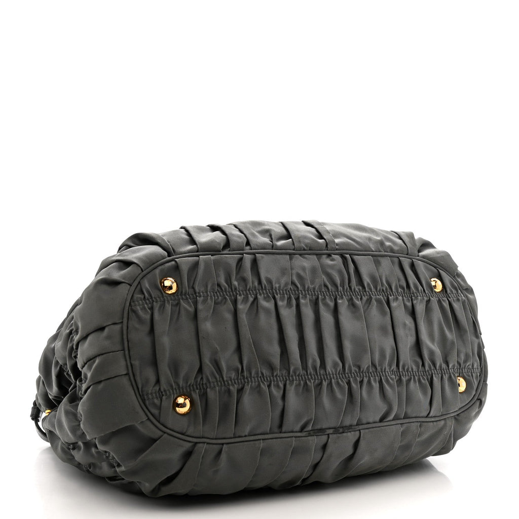 Tessuto Nylon Gaufre Tote Ardesia