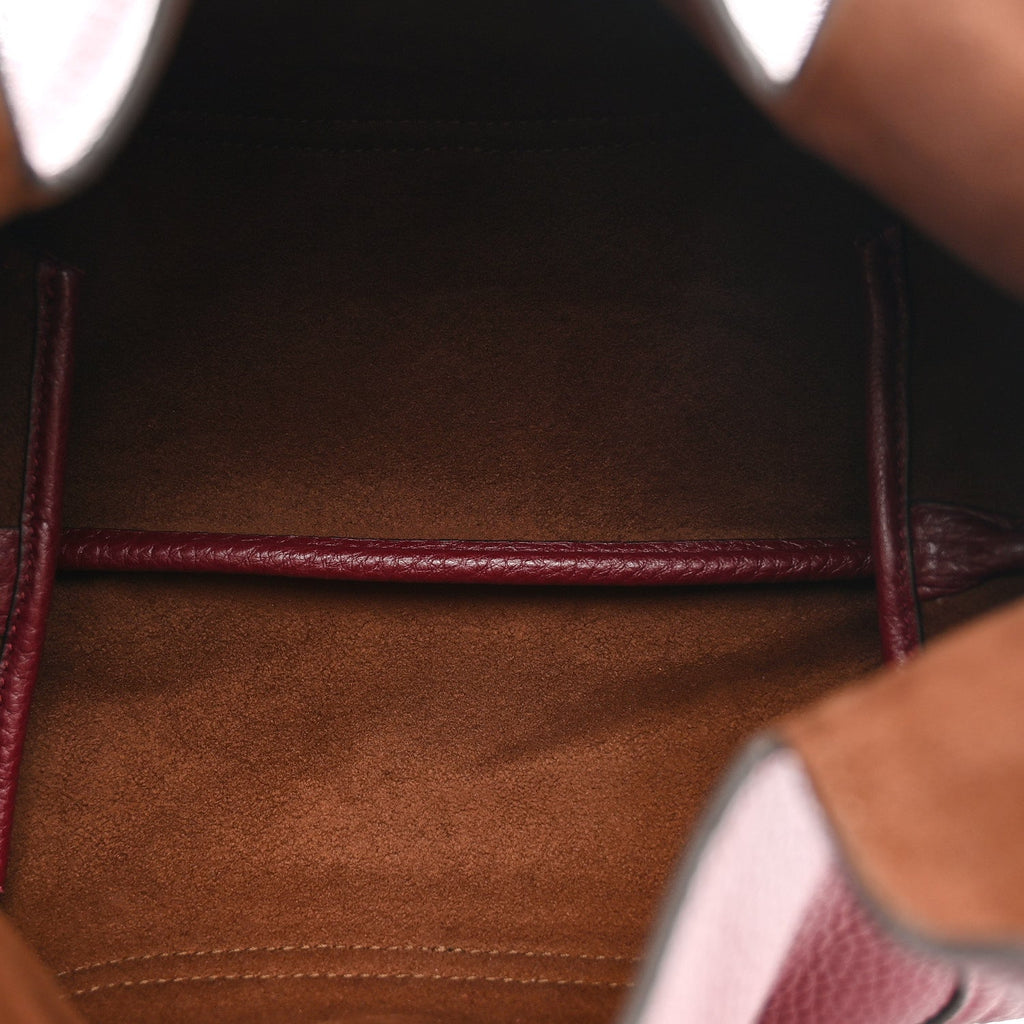 Grained Calfskin Softbit Medium Shoulder Bag Rosso Ancora