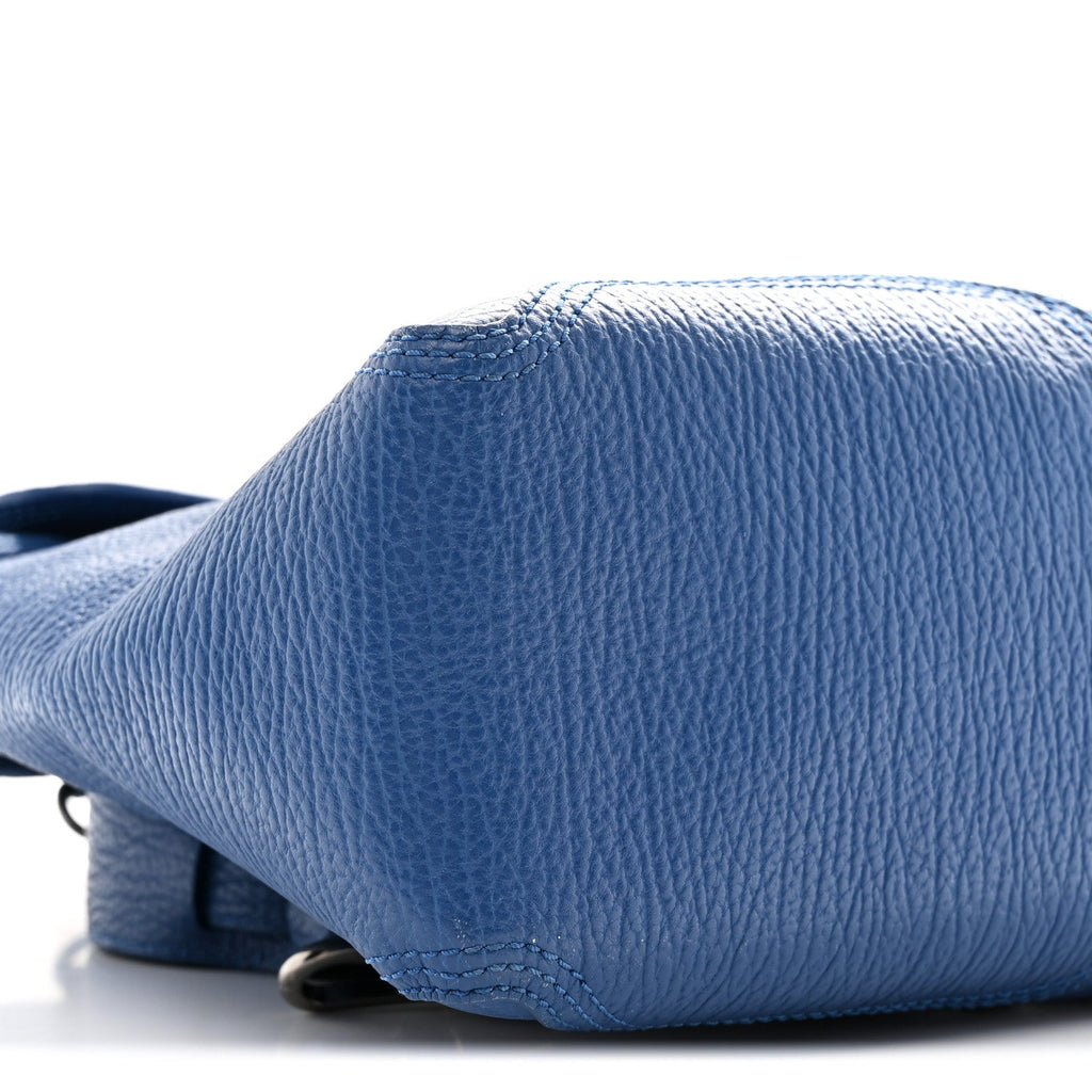 Textured Calfskin Pashli Backpack Cobalt