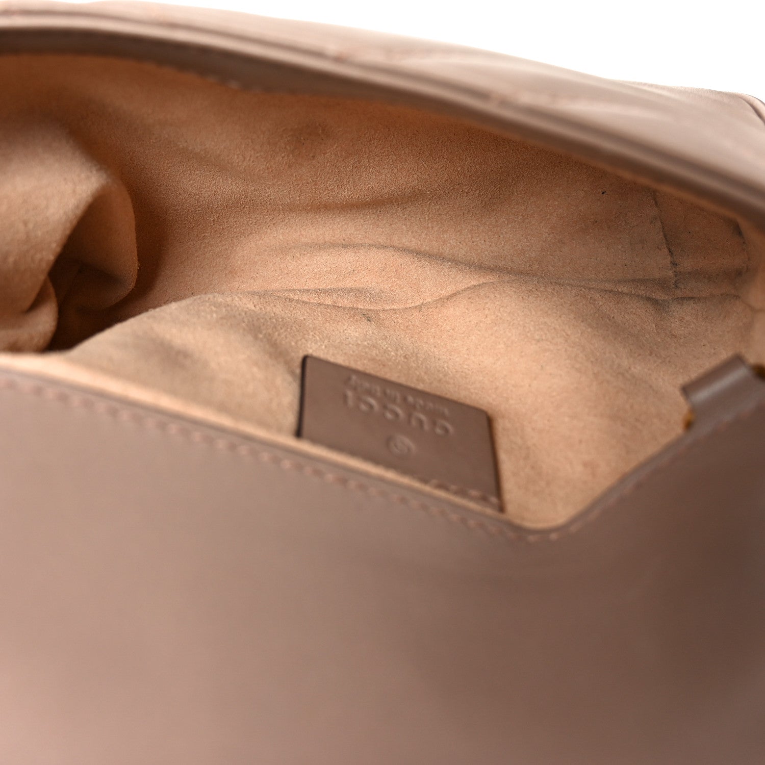 Calfskin Matelasse Super Mini GG Marmont Shoulder Bag Porcelain Rose