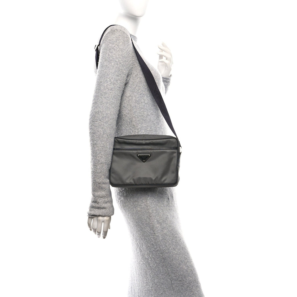 Re-Nylon Saffiano Shoulder Bag Forest Green