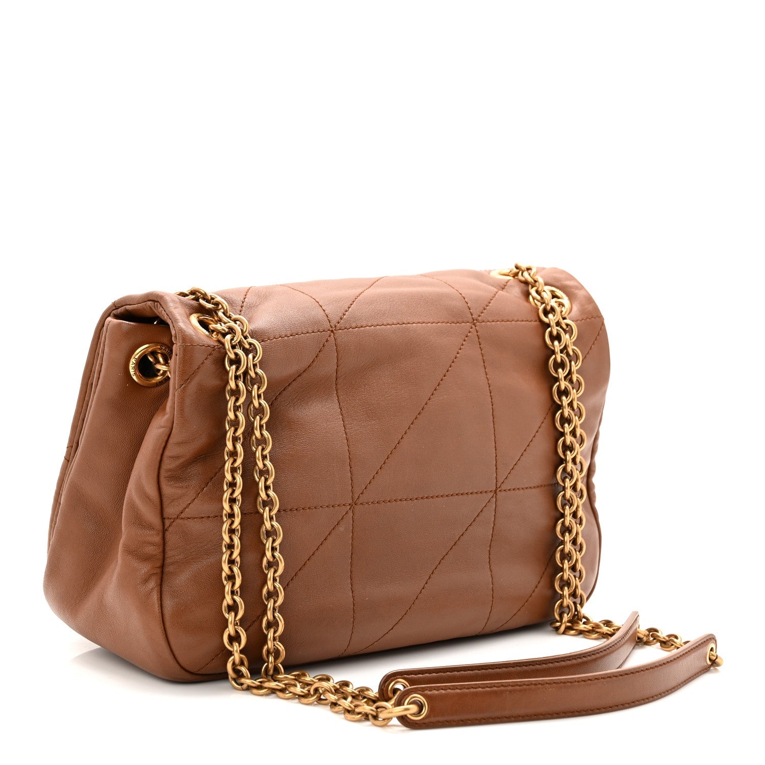 Lambskin Matelasse Monogram Small Jamie 4.3 Light Fox