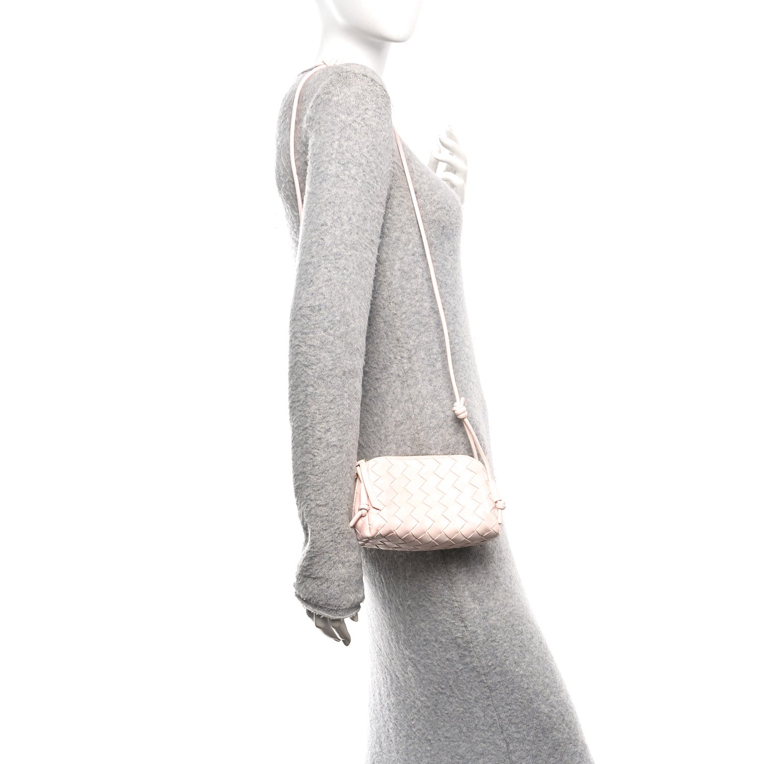 Nappa Intrecciato Concert Pouch Seashell