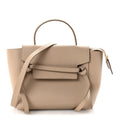 Grained Calfskin Micro Belt Bag Light Taupe