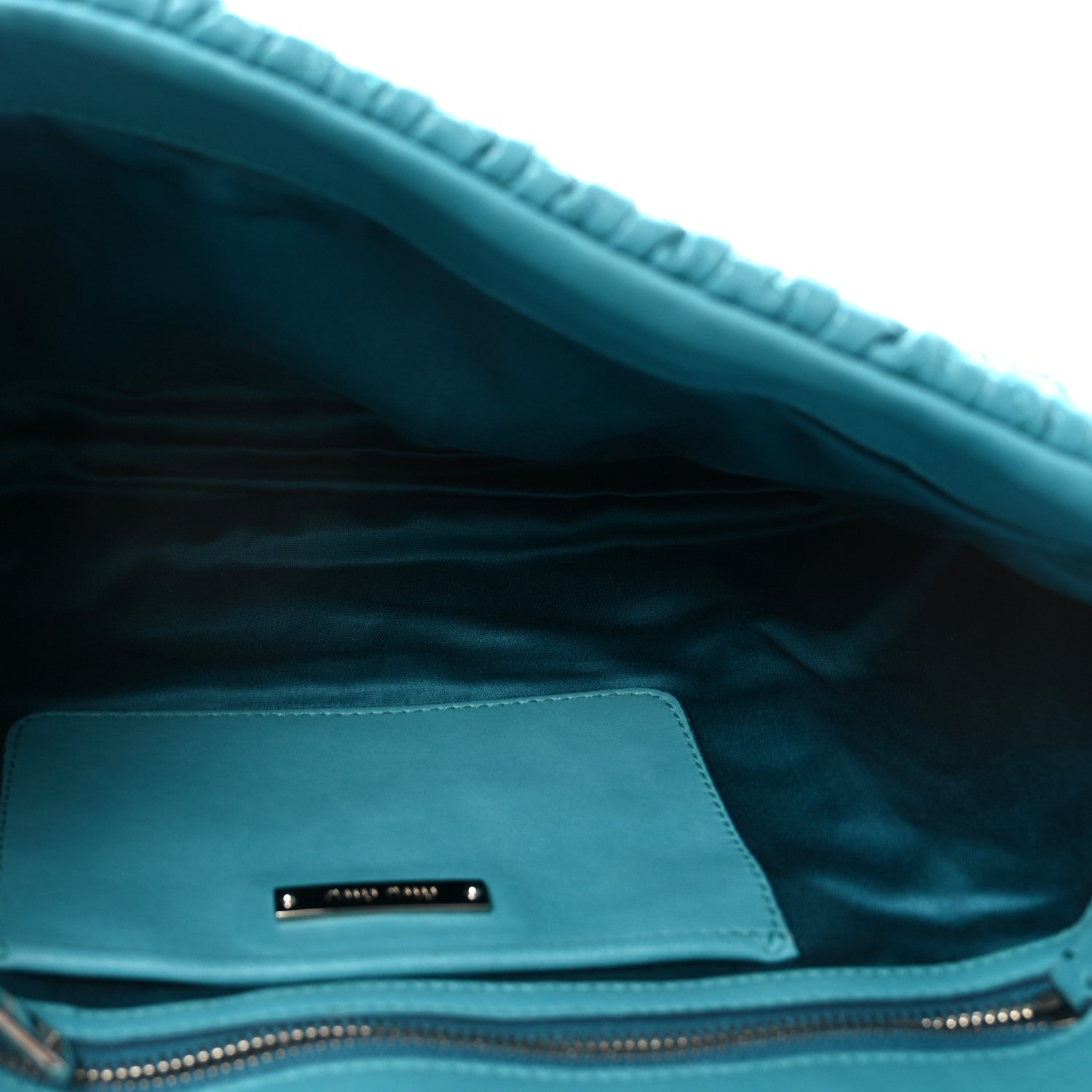 Nappa Matelasse Crystal Flap Clutch Turchese