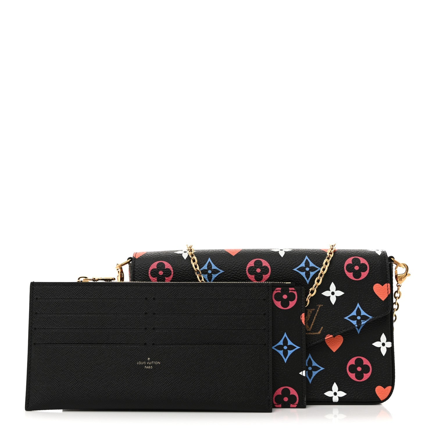 Game On Felicie Chain Wallet Black