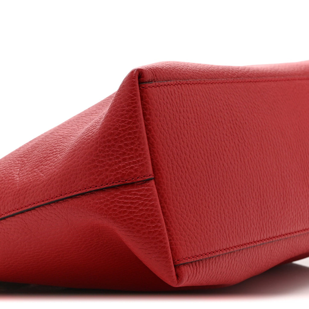 Dollar Calfskin GG Charm Satchel Red