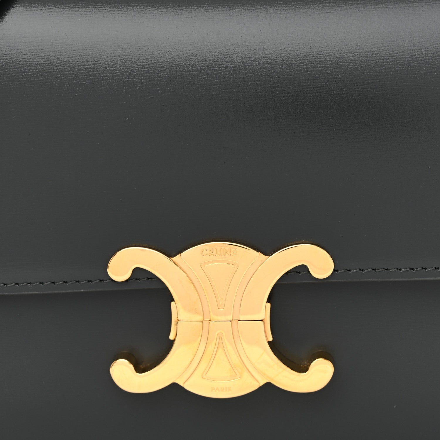 Shiny Calfskin Teen Triomphe Dark Grey