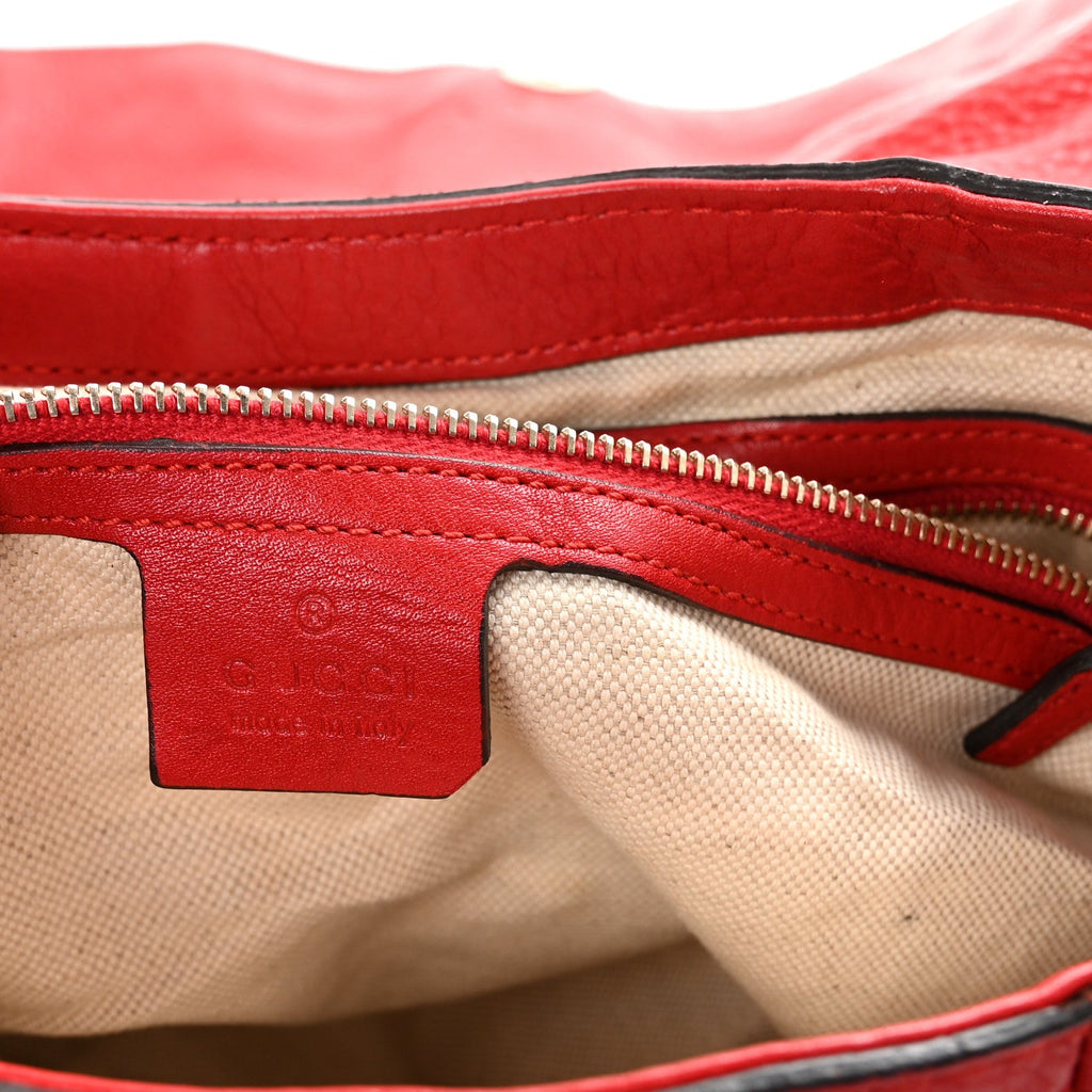 Cellarius Calfskin Medium Bella Flap Bag Vulcanic Red