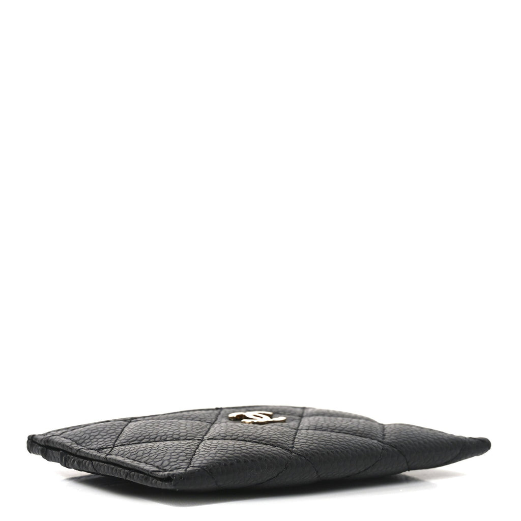 Caviar Quilted  Holder Black