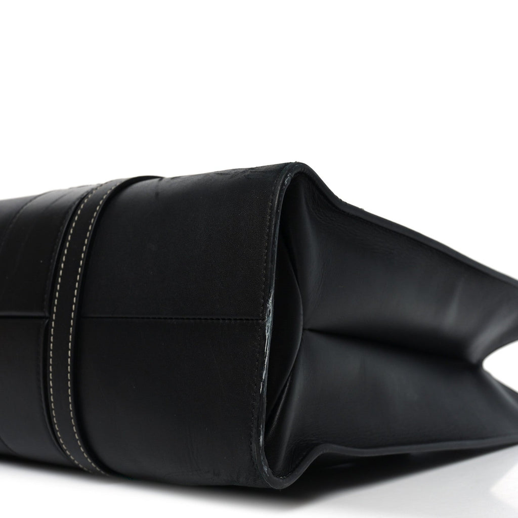 Calfskin Large Woody Tote Black