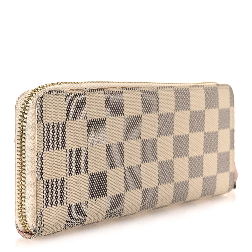 Damier Azur Clemence Wallet Rose Ballerine
