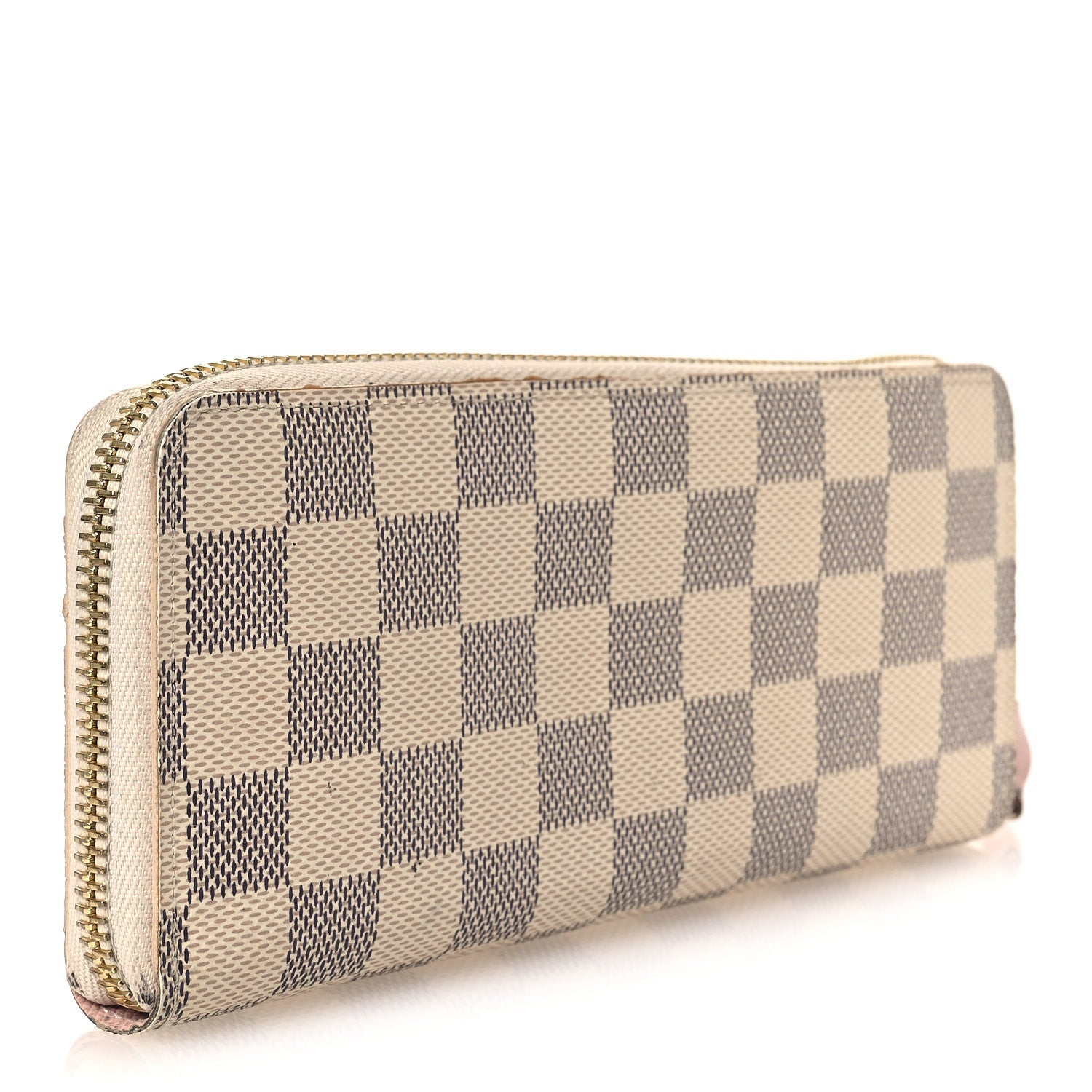 Damier Azur Clemence Wallet Rose Ballerine
