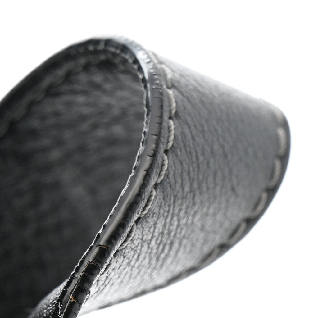 Calfskin Medium Marcie Round Crossbody Bag Black