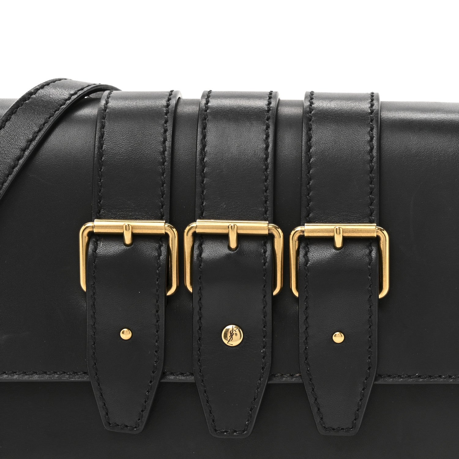 Smooth Calfskin Nico Shoulder Bag Black