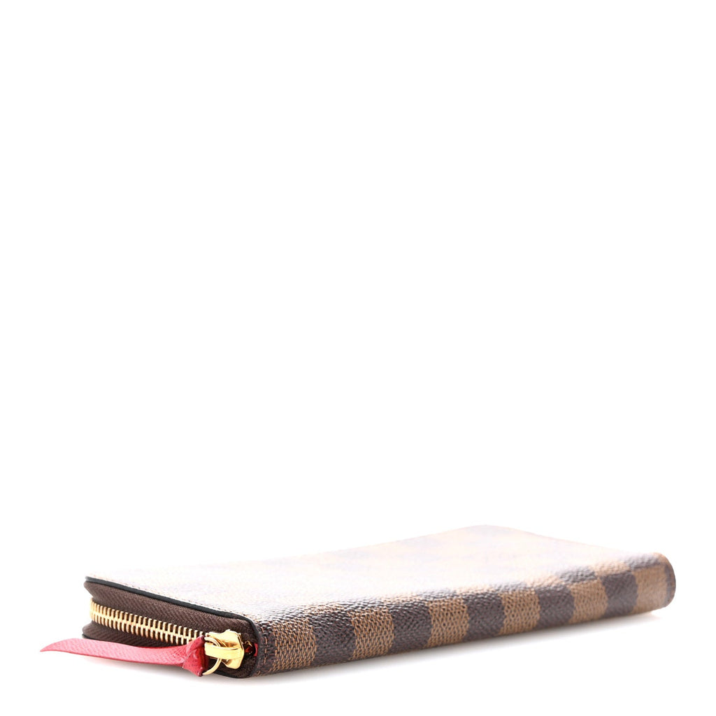Damier Ebene Clemence Wallet Cherry