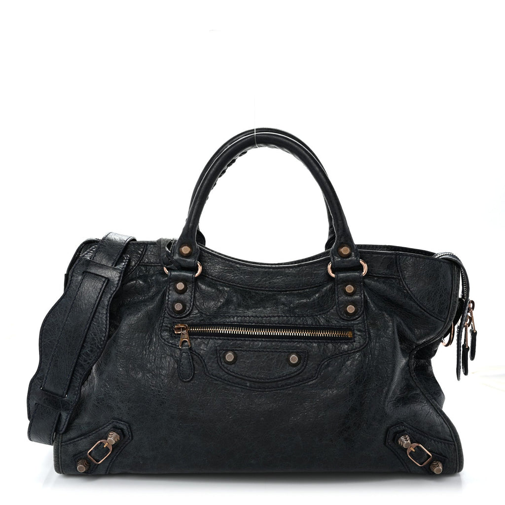 Agneau Giant 12 Rose Gold Hardware City Dark Night