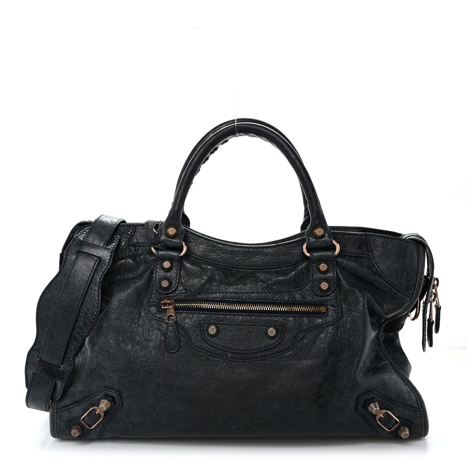 Agneau Giant 12 Rose Gold Hardware City Dark Night