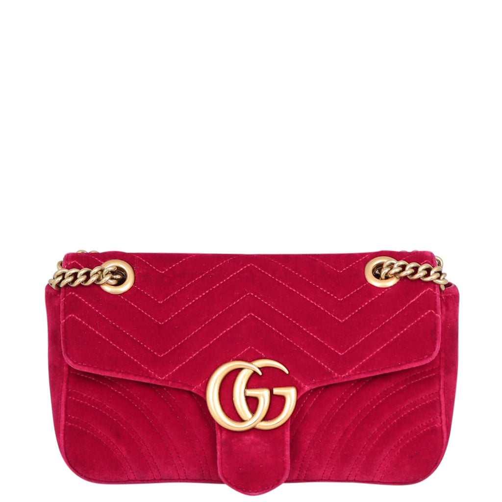 Gucci GG Marmont Velvet Small Shoulder Bag