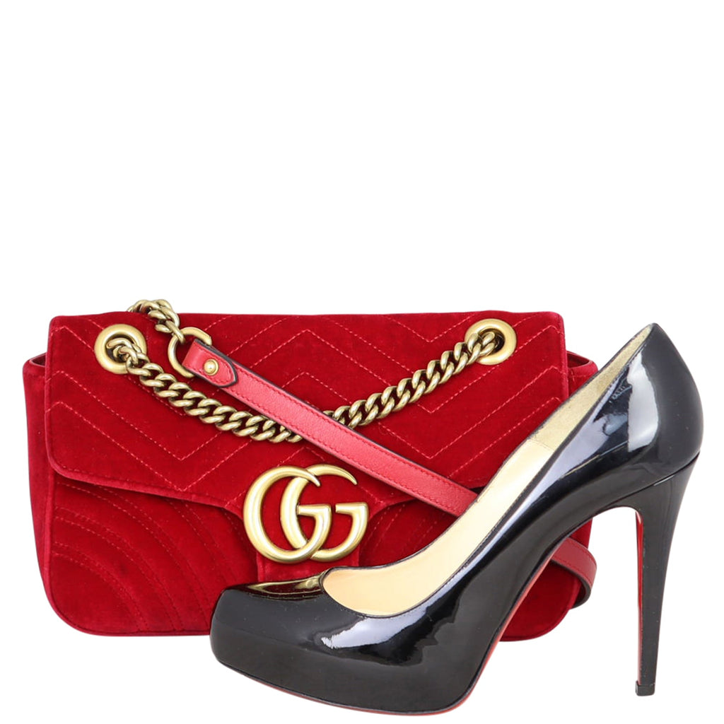 Gucci GG Marmont Velvet Small Shoulder Bag