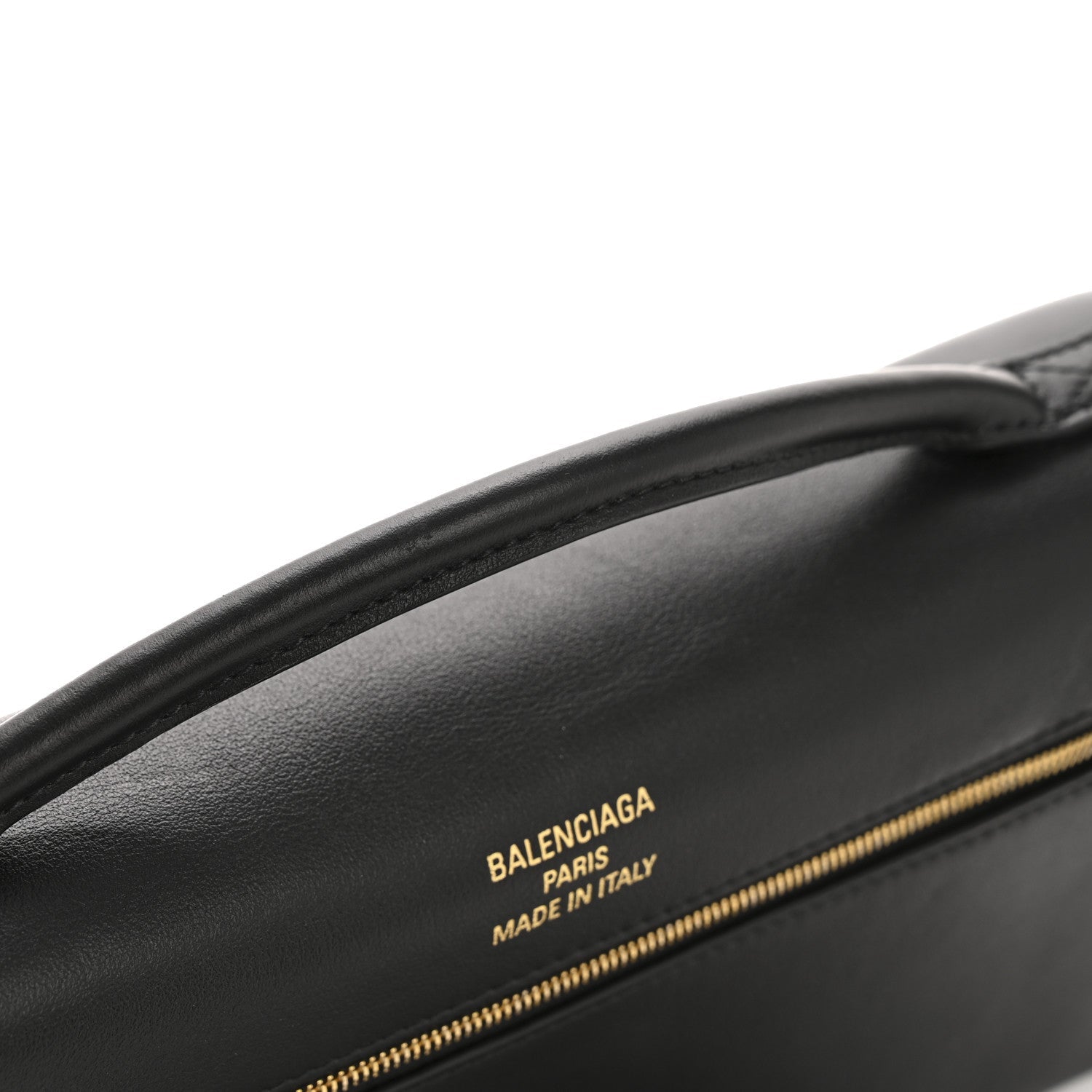 Smooth Calfskin Small Bel Air Clutch On Strap Black