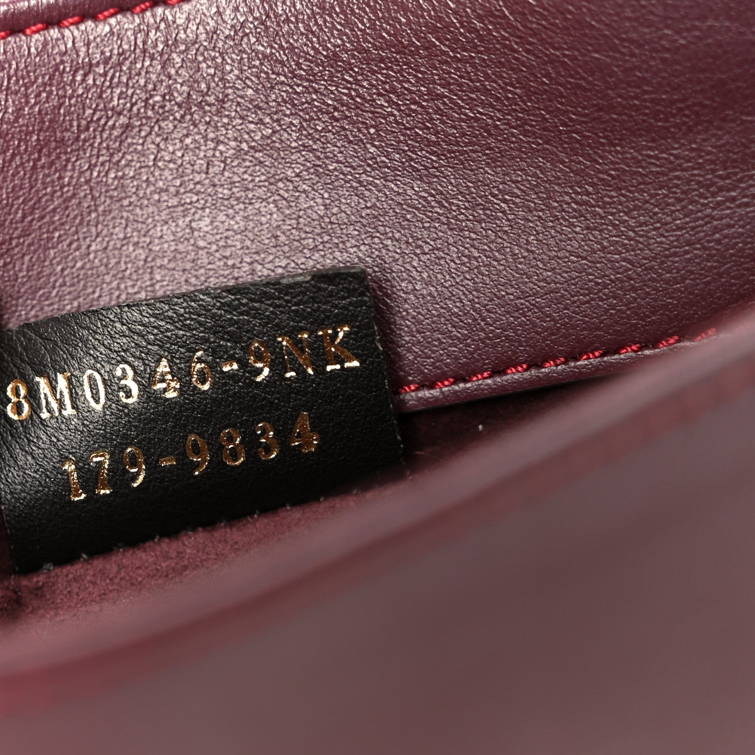 Shiny Nappa Trapuntata Dotcom Tube Wallet On Chain Bordeaux