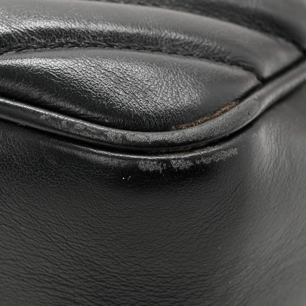 Calfskin Matelasse Monogram Lou Camera Bag Black