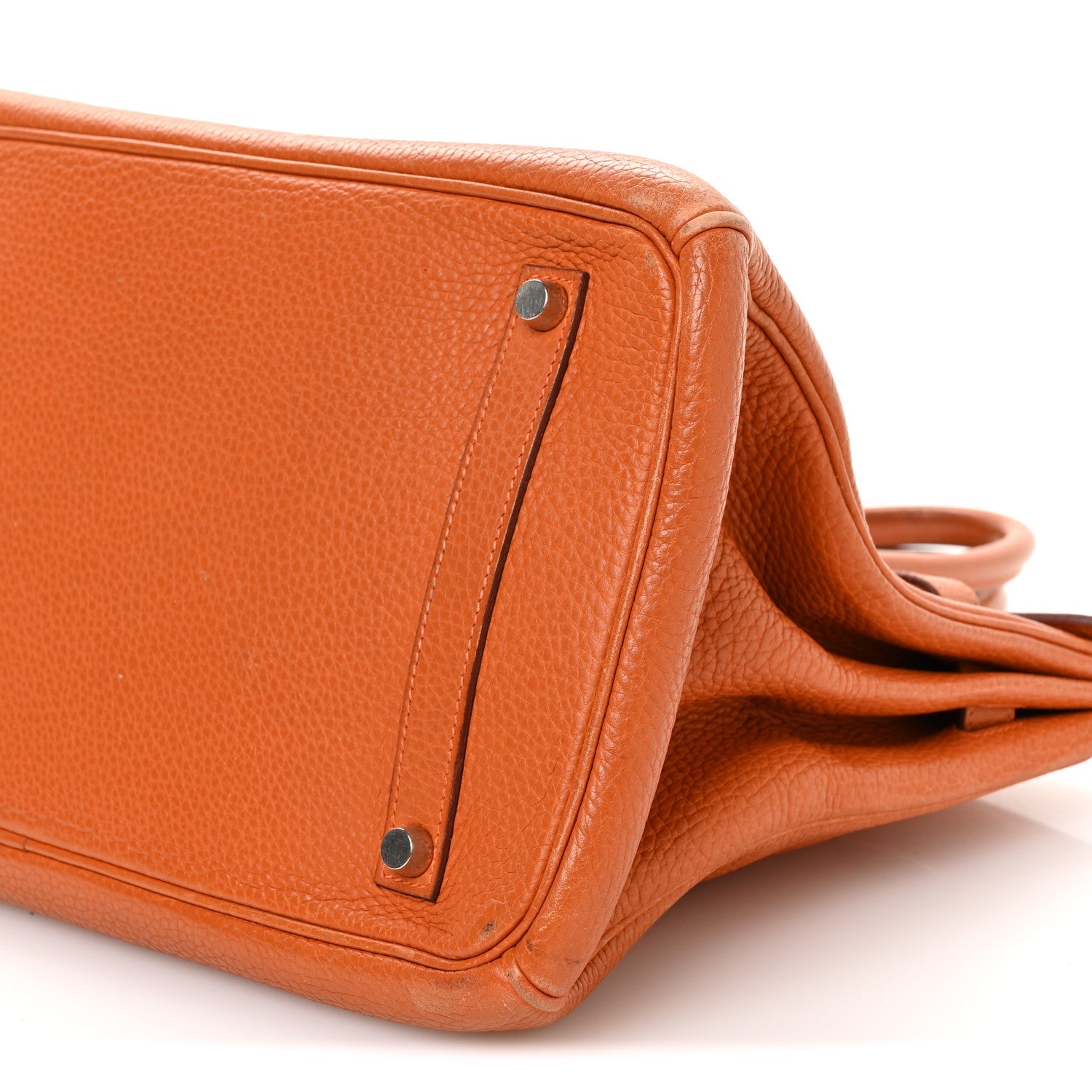 Taurillon Clemence Birkin 35 Orange
